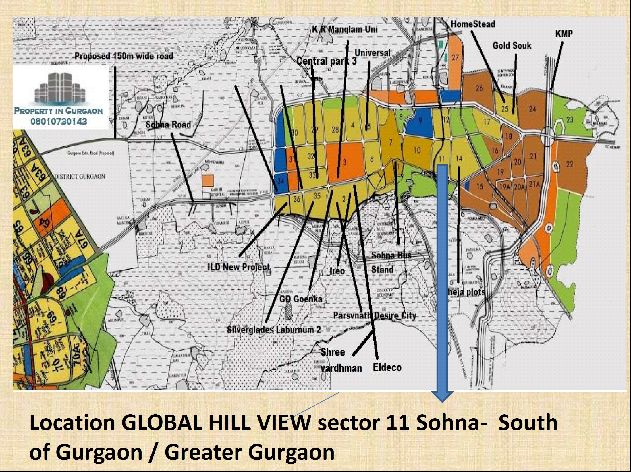 Breez Global Hill View Sector 11 Sohna,is under construction affordable housing Project. The property Location is near IMT Sohna sector 11. South of Gurgaon.