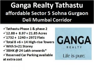 Ganga Realty Tathastu Affordable Sector 5 Sohna Gurgaon