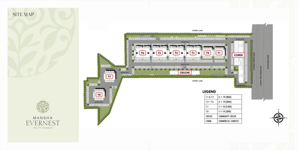 MANSHA EVERNEST,  SECTOR 114, FARIDABAD, Faridabad, Mansha Buildwell Pvt. Ltd.